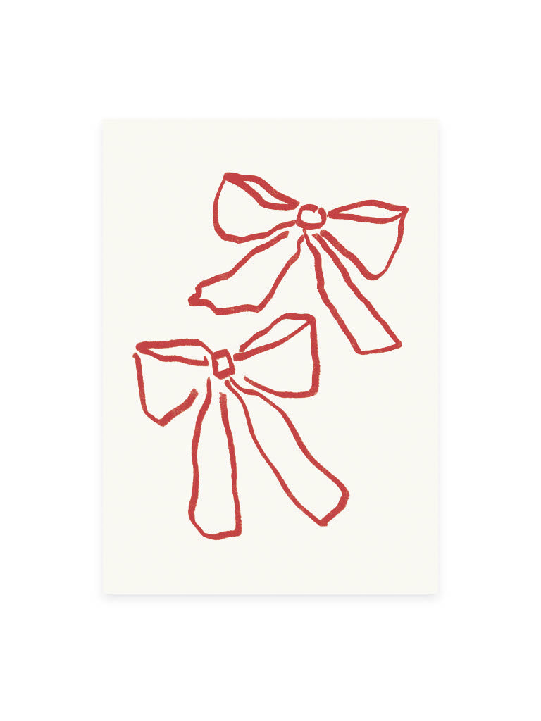 Postcard ribbon (risography)