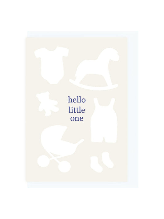 Folding card 'hello little one'