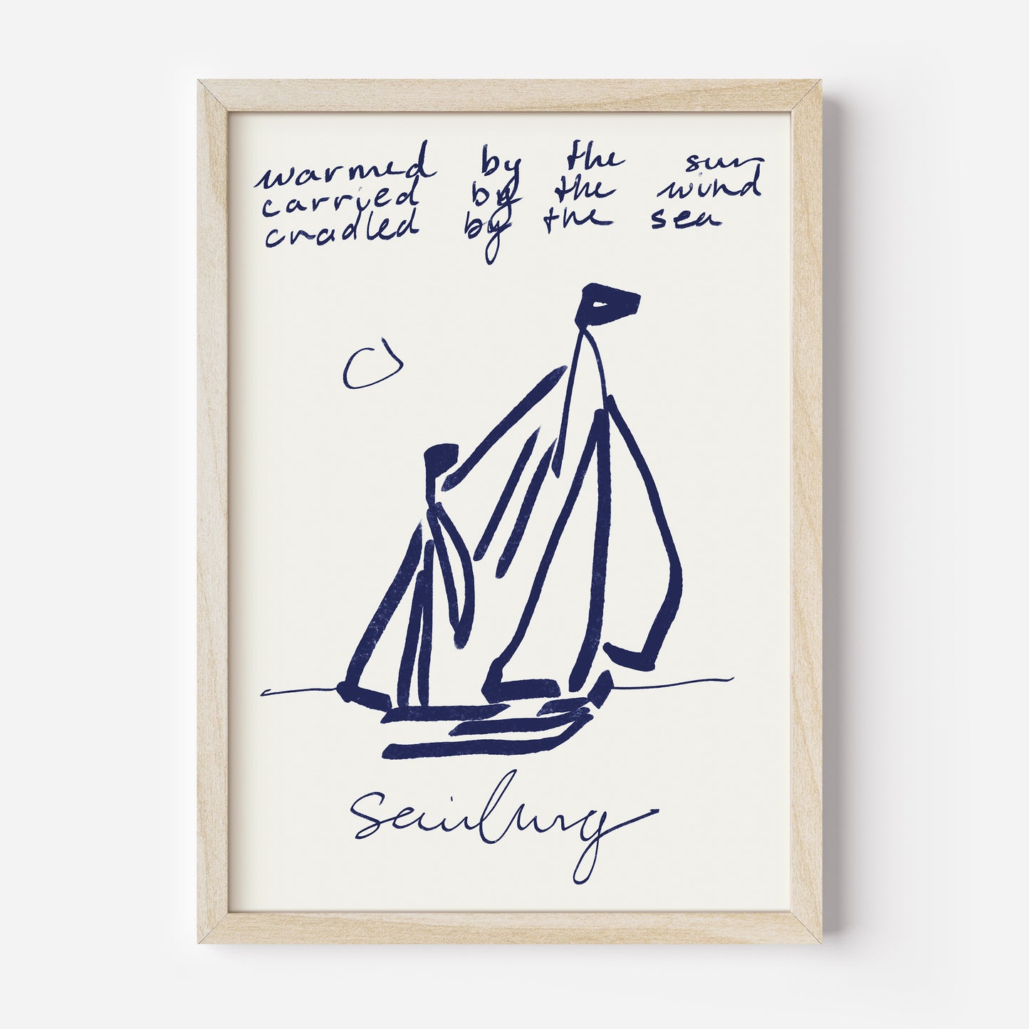 Poster Sailing (risography)