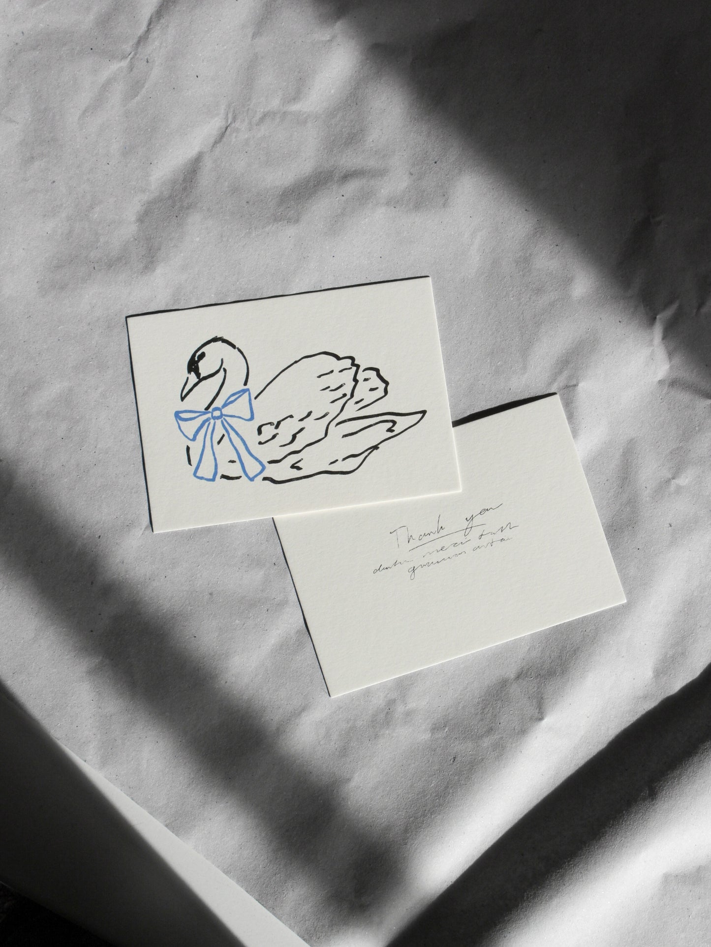 Postcard Swan (Risography)