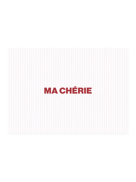 Postcard 'MA CHÉRIE'